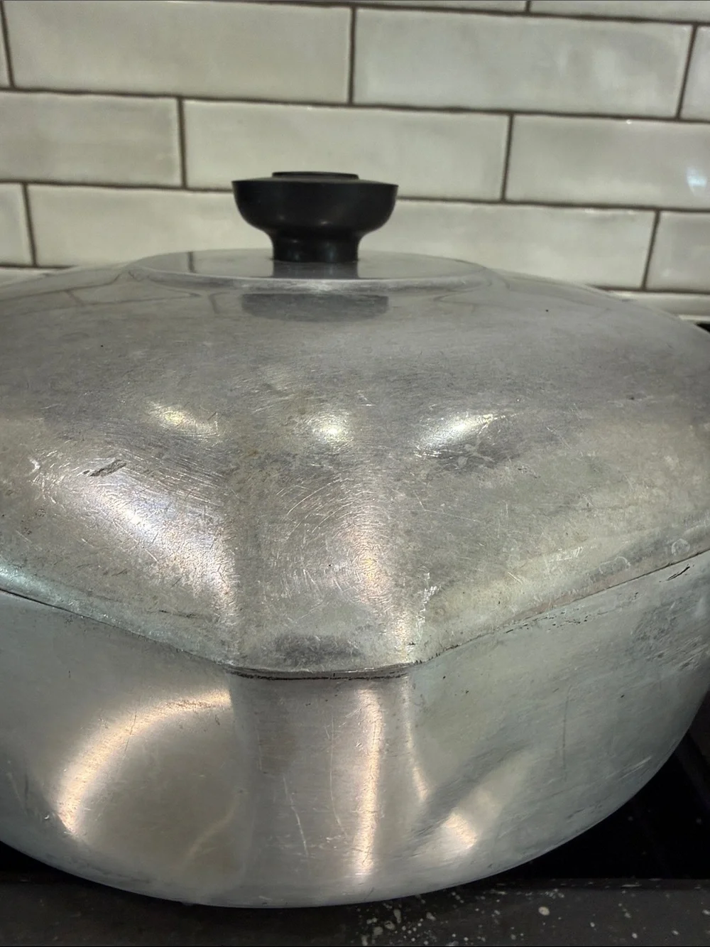Magnalite Wagner Ware Sidney 4569 Deep Frying Pan Chicken Fryer Skillet w/ Lid